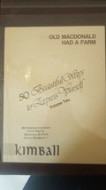 Old Macdonald Had A Farm - Sheet Music - $29.58