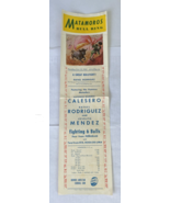 Bullfighting Advertisement Flyer – 18” x 6&quot; - Plaza de Toros  Matamoros #3 - €11,28 EUR