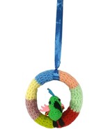 Juguete artesanal &quot;Loro&quot; en lana - 1R04 - €19,89 EUR