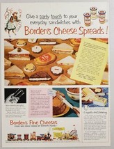 1952 Print Ad Borden&#39;s Cheese Spreads Elsie the Cow Character at Fair - £10.08 GBP