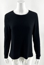 J Jill Womens Sweater Size Small Black White Faux Layered Long Sleeve Pullover - £23.74 GBP