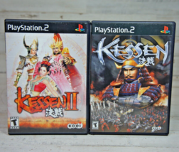 Lot PS2 Kessen I II 1 2  for PlayStation 2 Video Games - $14.24