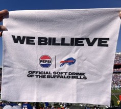 NFL BILLS We Billieve Buffalo Pepsi Rally Towel Pepsi PROMO Football 1224! - $29.70