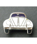 VW WHITE BUG BEETLE FRONT AUTOMOBILE CAR LAPEL PIN BADGE 1 INCH - £4.50 GBP