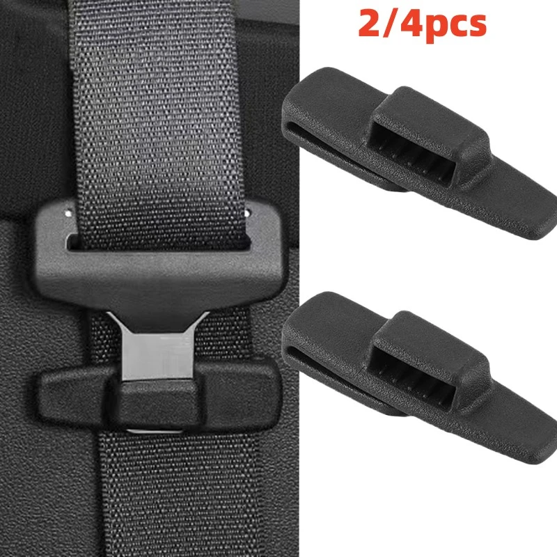 2/4pcs Car Seat Belts Anchor Safety Protection Clip Universal Safety Adjustable - £7.44 GBP