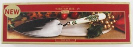 NIB SPODE English China Christmas Tree Pattern Cake Slicer Server Boxed - £18.77 GBP