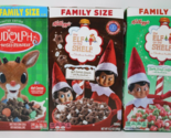 General Mills RUDOLPH Red Nosed Reindeer &amp; Elf on the Shelf Cereal LIMIT... - £23.63 GBP