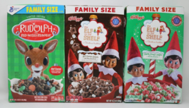 General Mills RUDOLPH Red Nosed Reindeer &amp; Elf on the Shelf Cereal LIMIT... - $29.68