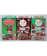 General Mills RUDOLPH Red Nosed Reindeer &amp; Elf on the Shelf Cereal LIMIT... - £23.31 GBP