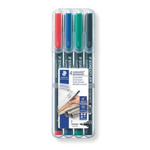 Staedtler Lumocolor Permanent Marker 0.6mm - Wallet of 4 - $461.81 MXN