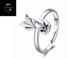 Fox Animal Dog Adjustable Resizable Ring Genuine Sterling Silver 925 - £13.90 GBP