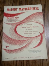 Melody Masterpieces Arranged for Lowrey Organ Classical Chopin Schubert Wagner - £70.26 GBP