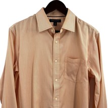 Banana Republic Orange Stripe No Iron Long Sleeve Shirt Medium - $21.20