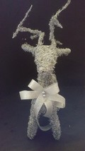 Vintage Handmade  Aluminum?  Wire? Standing Christmas Reindeer Sculpture... - $169.99