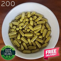 200 BLUE TURMERIC WITH BLACK PEPPERCORN CAPSULES Highly Potent Health Be... - $43.99