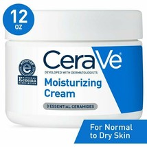 CeraVe Moisturizing Cream, Face and Body Moisturizer, 12 oz.. - £23.87 GBP