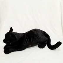 Black Cat Full Body Folkmanis Realistic Movable Mouth Hand Puppet Plush 13&quot; - £57.06 GBP