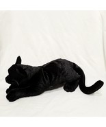 Black Cat Full Body Folkmanis Realistic Movable Mouth Hand Puppet Plush 13&quot; - £57.39 GBP