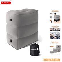 Travel Foot Rest Pillow Set - Includes Eye Mask &amp; Earplugs for Ultimate ... - $44.50