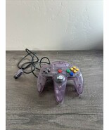 ATOMIC CLEAR PURPLE N64 CONTROLLER NUS-005 Authentic Nintendo 64 OEM Tes... - $16.89
