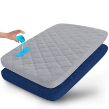 Pack N Play Sheets Quilted Waterproof Protector, 2 Pack Premium Compatible With  - £28.30 GBP