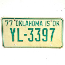 1977 United States Oklahoma Oklahoma County Passenger License Plate YL-3397 - £14.51 GBP