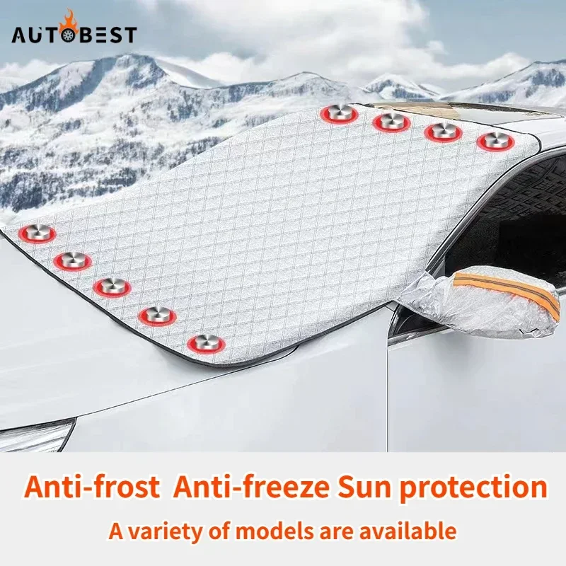 Car Windshield Snow Cover Anti-ice and Anti-frost Front Glass Snow-proof Cov for - £12.97 GBP+