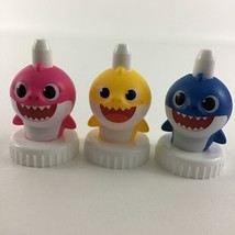Good 2 Grow Baby Shark Spouts Bottle Toppers 3pc Lot Mommy Daddy Shark - $21.73