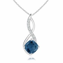 Authenticity Guarantee

London Blue Topaz Infinity Pendant with Diamond Accen... - £453.05 GBP