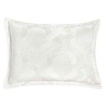 allbrand365 designer Collection Textured LatticeStandard Pillow Sham,White,28X20 - £69.77 GBP