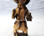 Vintage Mexican Folk Art Paper Mache Sculpture Old Man Vaquero With Lari... - $28.68