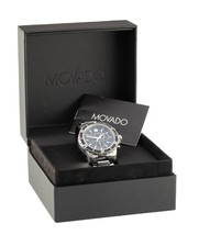 Movado Series 800 Men&#39;s Quartz Chronograph w/ Box and Papers - £933.29 GBP