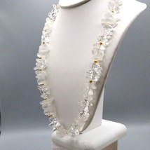 Vintage Napier Ice Chips Necklace from Crystal Ice Collection, Frosted and Clear - £73.46 GBP