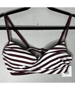 Skye size large, striped padded, bikini top new with tags - £12.30 GBP