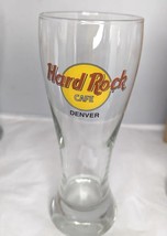 Hard Rock Cafe Denver Pilsner Beer Glass Tall One 8.5&quot; USA Travel Rock &amp; Roll - £15.63 GBP