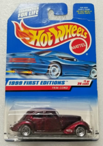 Hot Wheels 1936 Cord Mattel #649 1999 First Editions #1 of 26 Purple Diecast C2 - $3.91