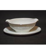 Vintage 1960s NORITAKE Japan 6315 ARMAND Gravy Boat With Attached Under ... - $27.51 CAD