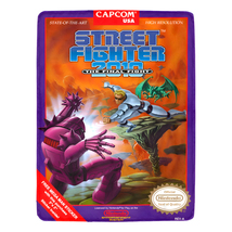 Street Fighter 2010 NES Box Retro Video Game By Nintendo Fleece Blanket  - £36.16 GBP+