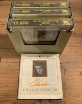 Elvis The Legend Lives On 3 Cassettes Set Case Readers Digest 1986 + Boo... - £14.61 GBP