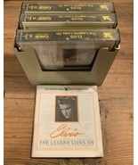 Elvis The Legend Lives On 3 Cassettes Set Case Readers Digest 1986 + Boo... - £14.40 GBP