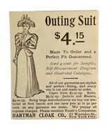 Hartman Cloak Outing Suit 1894 Advertisement Victorian Fashion ADBN1bbb - $28.01 CAD