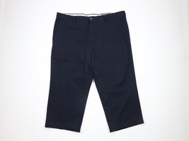 Vintage Y2K Levis Mens 42x23 Faded Flat Front Wide Leg Chino Pants Navy ... - $41.00 CAD