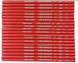 Faber Castell Pencils Red Checkpoint 104 Thin Lead Mixed Lot of 20 AD  A... - $32.99