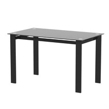 Modern Black Dining Table | Tempered Glass - $176.99