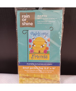 Rain or Shine Small Garden Flag 12.5”x18” WELCOME FRIENDS - BEE HIVE - $94.24 MXN