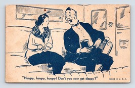 Comic Romance Hungry! Don&#39;t You Ever Get Sleepy? Arcade Card Q10 - £3.85 GBP
