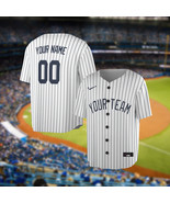 New York Yankees Custom Baseball Jersey Your Name Your Number, XS-5XL US Size - £15.97 GBP - £27.96 GBP