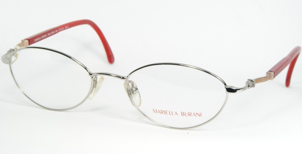 MARIELLA BURANI 2000-108 3 SILVER EYEGLASSES GLASSES TREVI COLISEUM 51-1... - $96.17