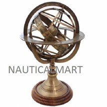 Engraved Brass Tabletop Armillary Nautical Sphere Globe - $68.31