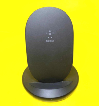 BELKIN WIB002 BOOST CHARGE WIRELESS CHARGING STAND 15W FOR IPHONE SAMSUN... - $22.22